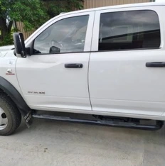 White pickup truck with clean exterior surfaces.
